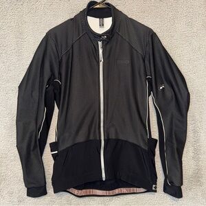 ASSOS airJack airBlock 851 Black Windstopper Thermal Winter Cycling Jacket — XL
